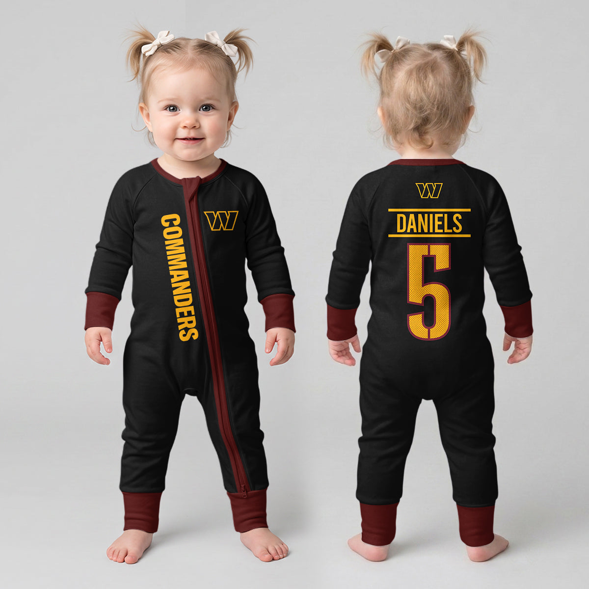 Commanders Football! Inspired Bamboo Convertible Zippy