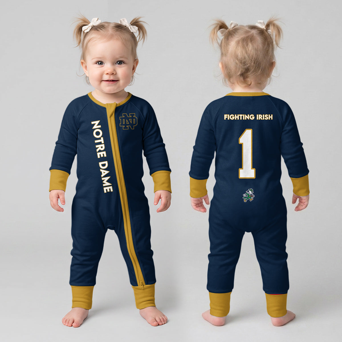 Notre Dame F.I Football!! Inspired Bamboo Convertible Zippy