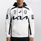 Brisbane Unisex White Waffle Hoodie