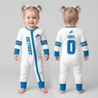 Detroit L. Football JG 0! Inspired Bamboo Two Piece Long Sleeve Pajama Set