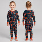 Chicago Football x Captain Inspired Bamboo Two Piece Long Sleeve Pajama Set