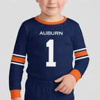 Auburn Tigers Football!! Inspired Bamboo Two Piece Long Sleeve Pajama Set