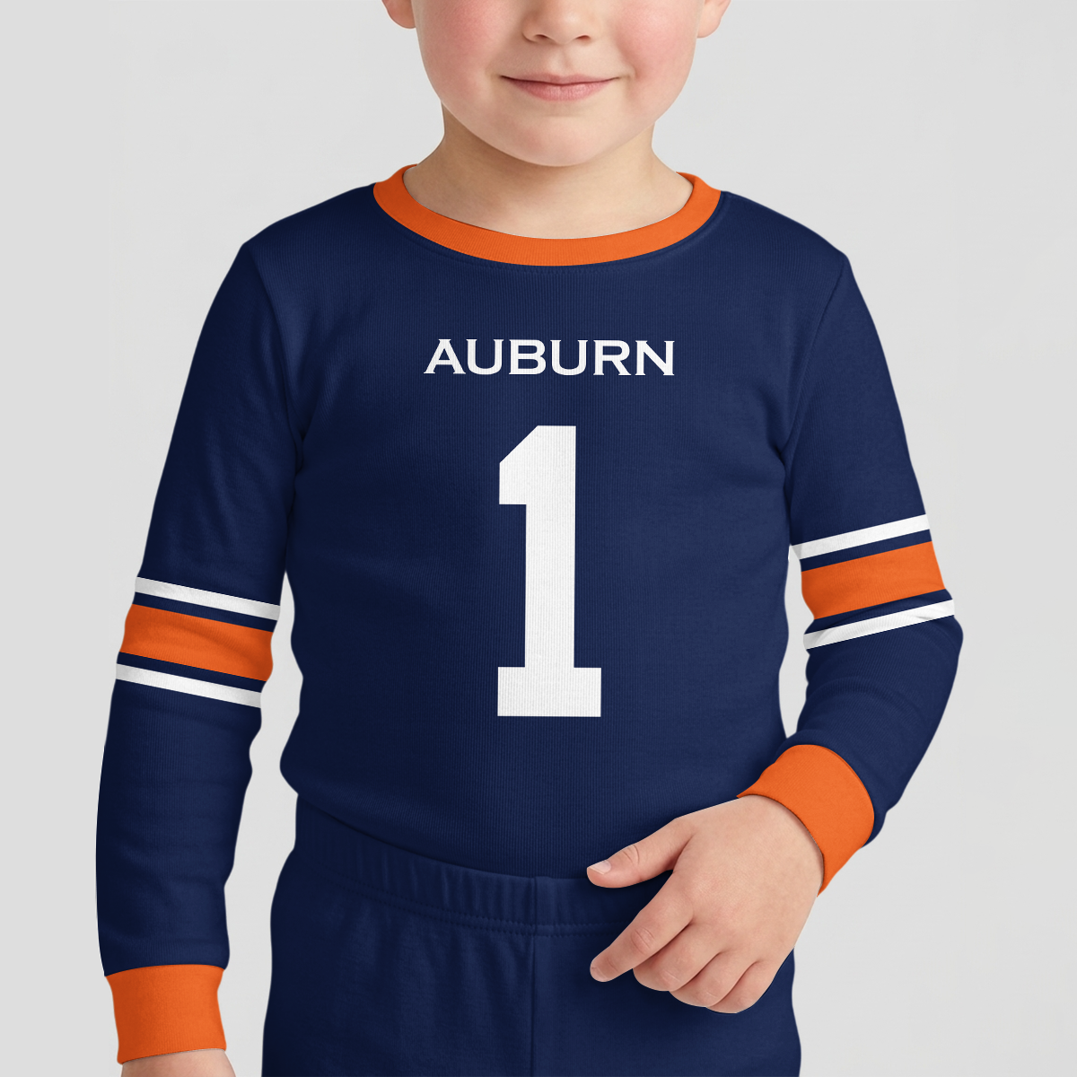 Auburn Tigers Football!! Inspired Bamboo Two Piece Long Sleeve Pajama Set