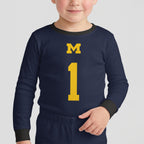 Michigan Wolverines Football!! Inspired Bamboo Two Piece Long Sleeve Pajama Set