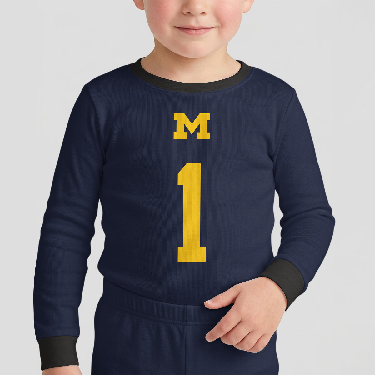Michigan Wolverines Football!! Inspired Bamboo Two Piece Long Sleeve Pajama Set