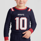 Patriots Football Maye 10! Inspired Bamboo Two Piece Long Sleeve Pajama Set