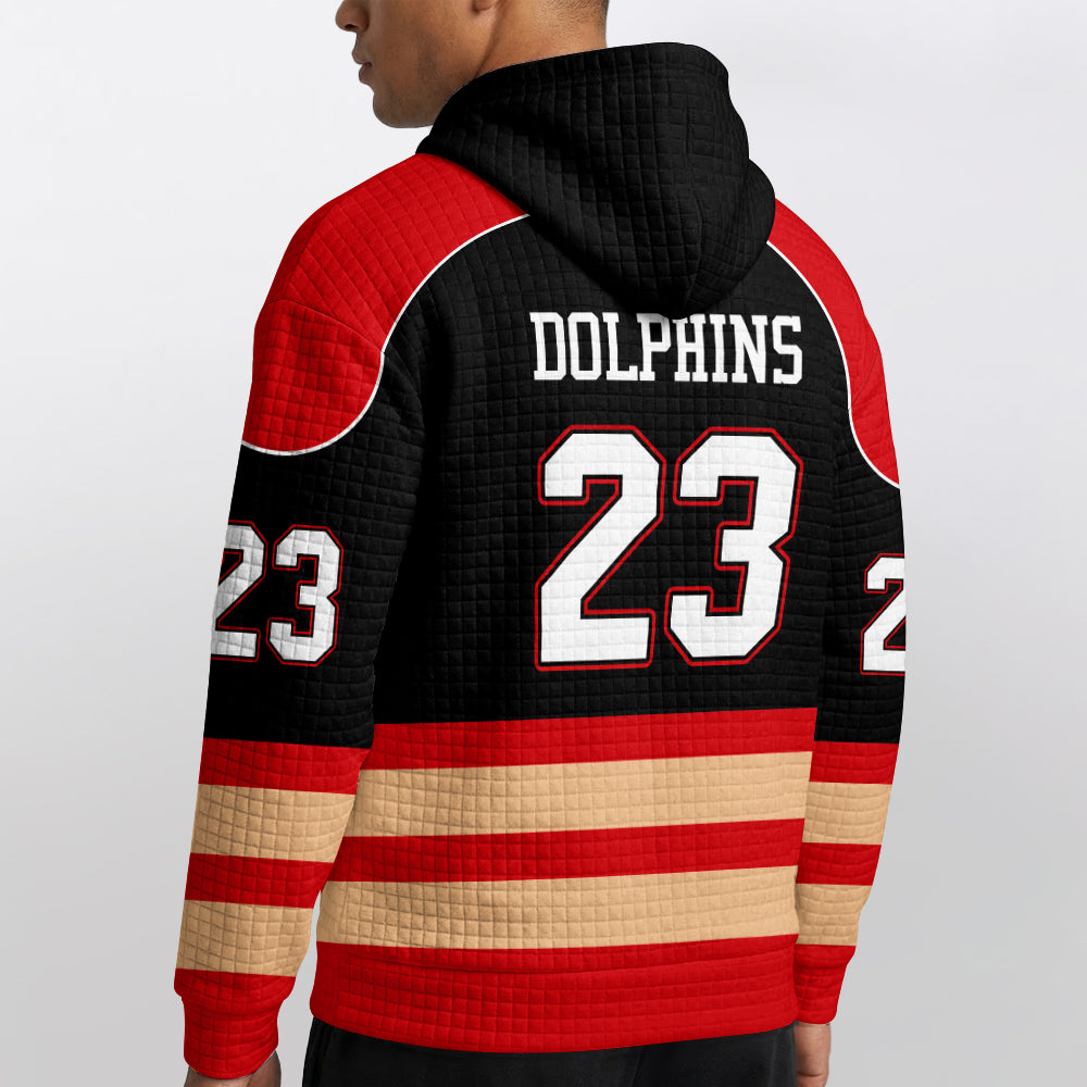 Dolphins Unisex Waffle Hoodie