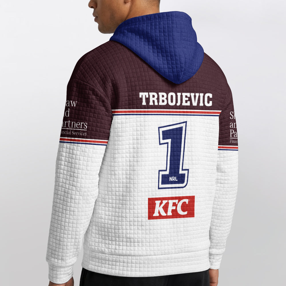 Manly Warringah Trbojevic 1 Home Waffle Hoodie