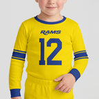 LA Rams Football!! Inspired Bamboo Two Piece Long Sleeve Pajama Set