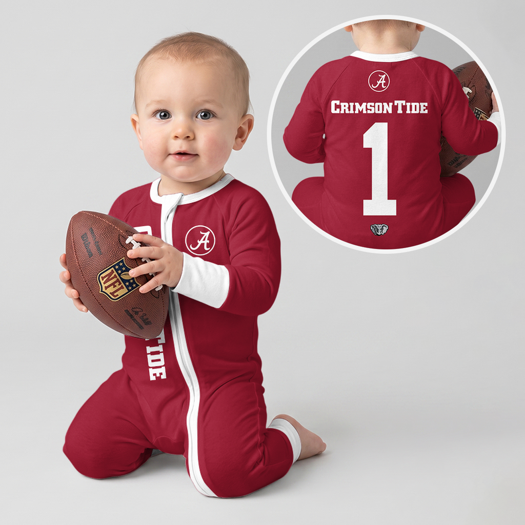 Alabama Crimson Tide Football! Inspired Bamboo Convertible Zippy For Kid