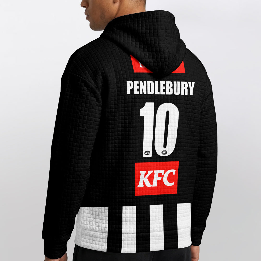 Collingwood Football 10 Pendlebury Waffle Hoodie