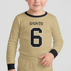 New Orleans Saints Football!! Inspired Bamboo Two Piece Long Sleeve Pajama Set