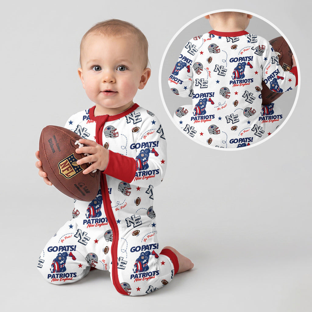 Patriots Football x Captain Inspired Bamboo Convertible Zippy