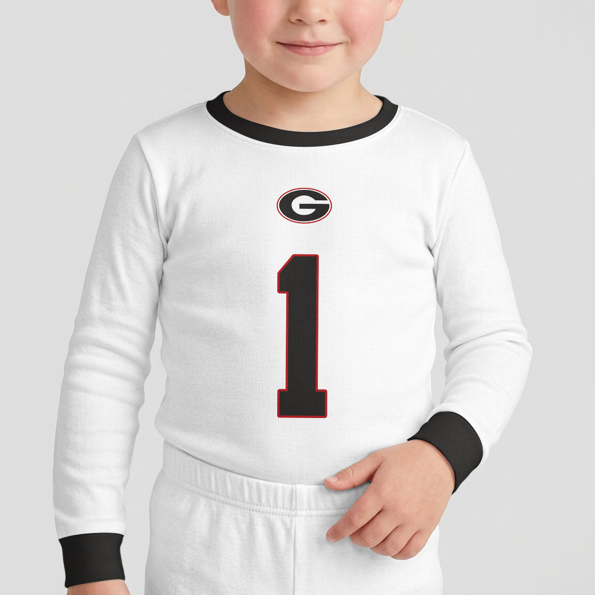 Georgia Bulldogs Football! Inspired Bamboo Two Piece Long Sleeve Pajama Set