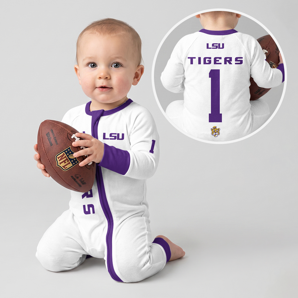 L.S.U.T Football! Inspired Bamboo Convertible Zippy For Kid