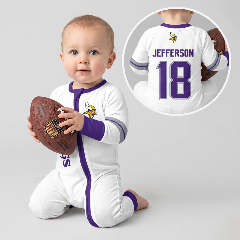 Vikings Football JJ 18 Inspired Bamboo Convertible Zippy