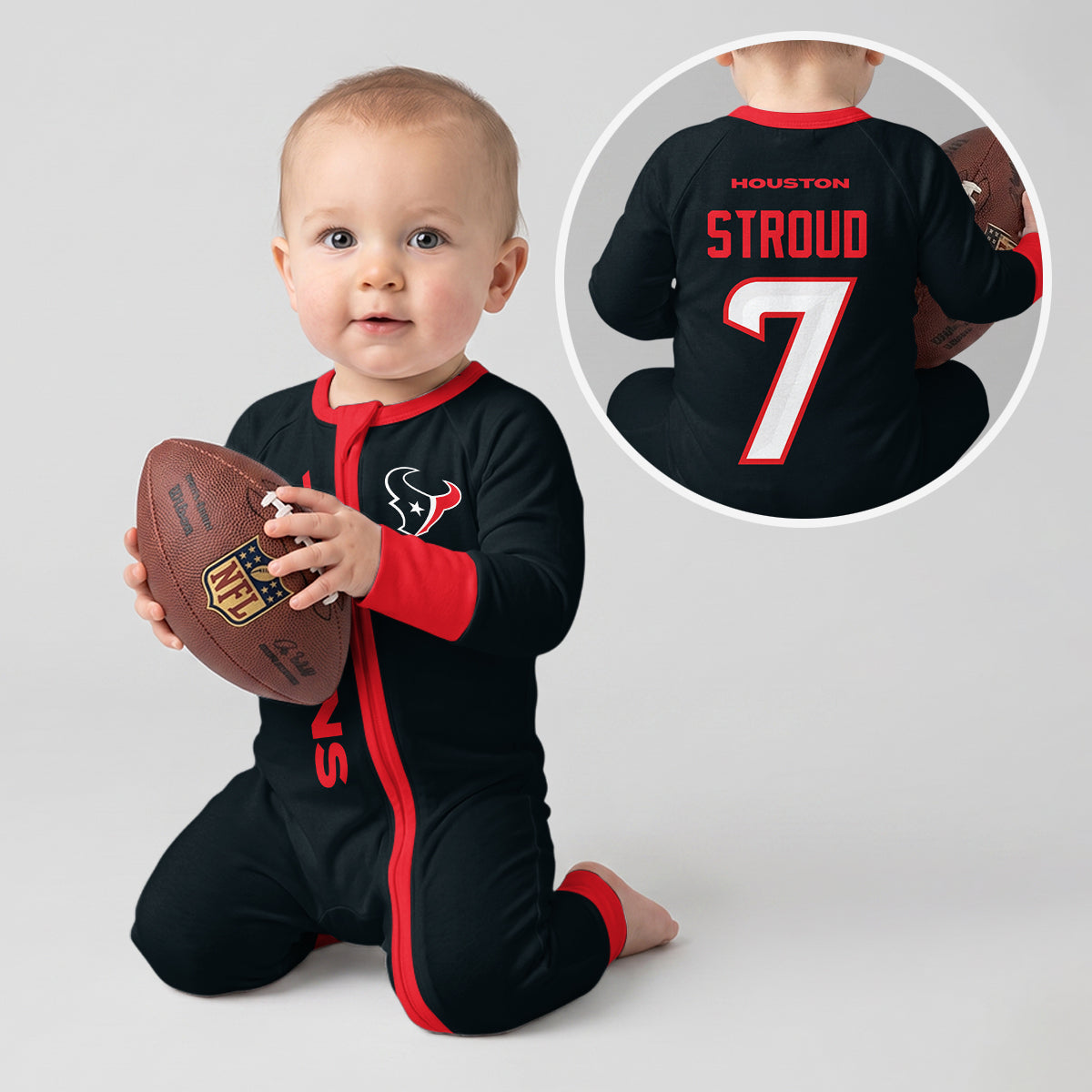 Houston Texans Football!! Inspired Bamboo Convertible Zippy