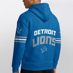 Detroit L. Football Waffle Hoodie
