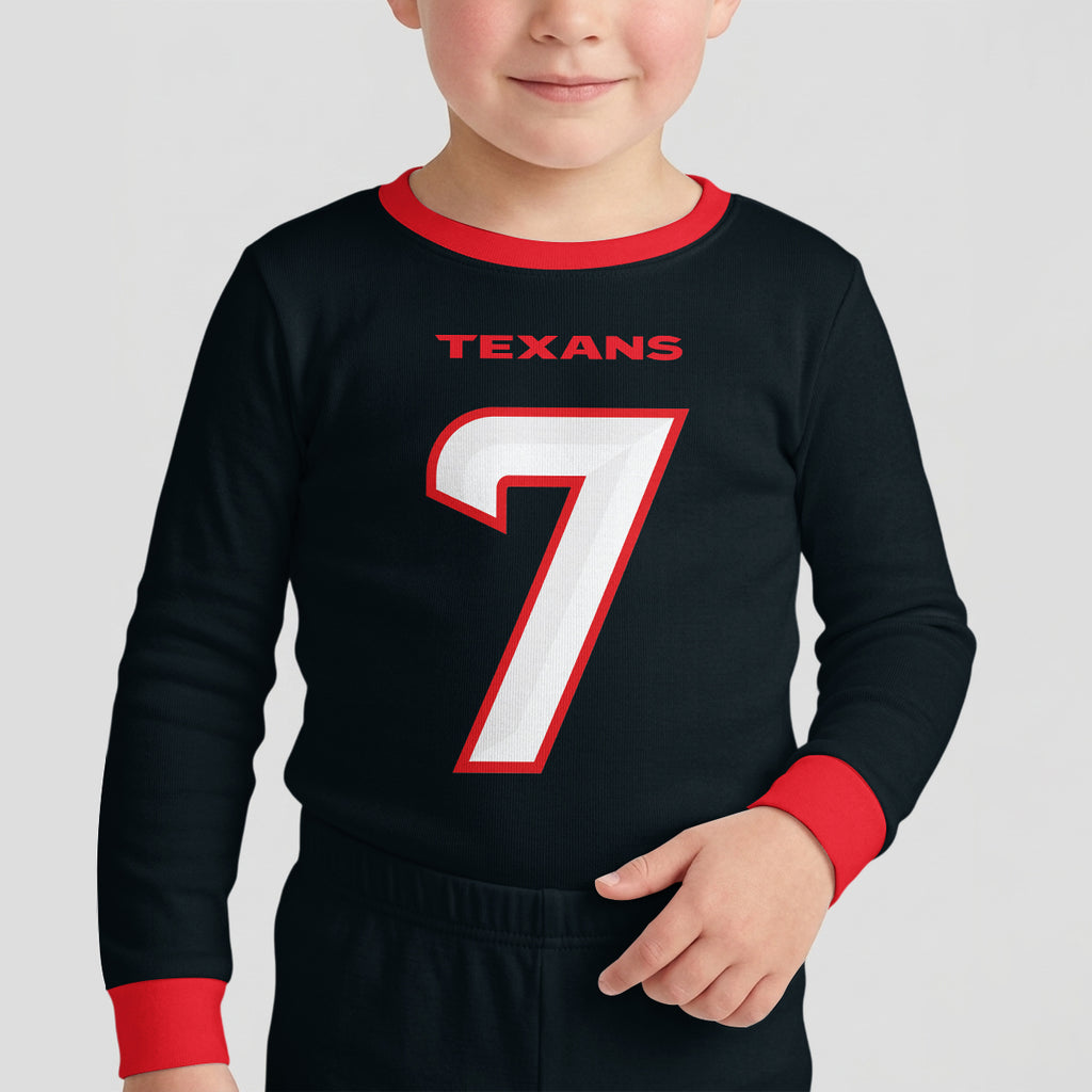 Houston Texans Football!! Inspired Bamboo Two Piece Long Sleeve Pajama Set