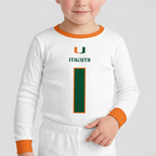 Miami Hurricanes Football!! Inspired Bamboo Two Piece Long Sleeve Pajama Set
