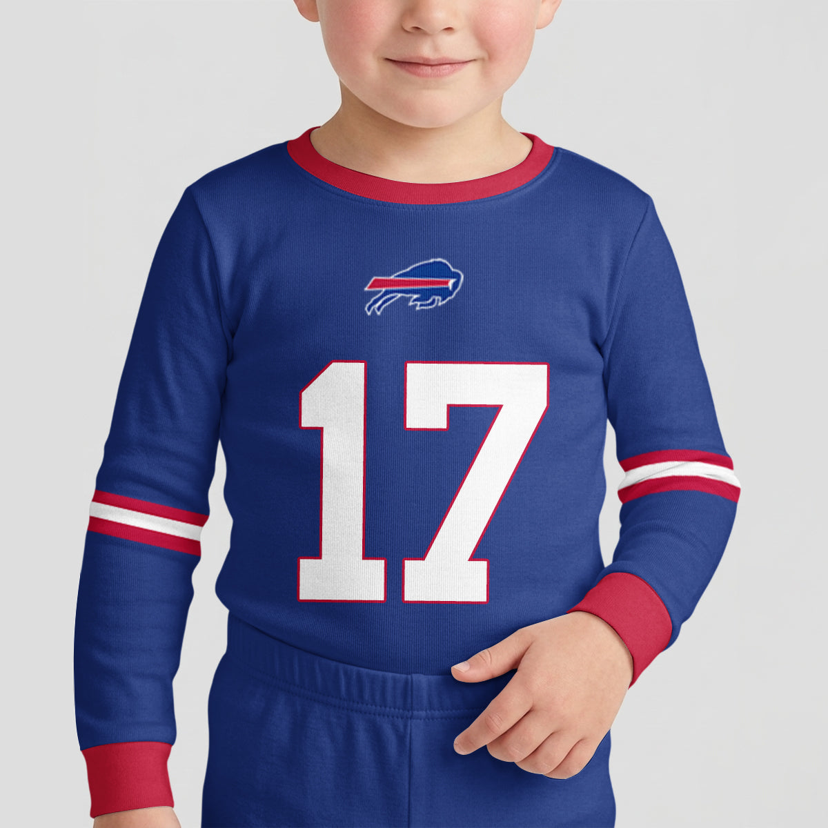Buffalo Football Joshua 17! Inspired Bamboo Two Piece Long Sleeve Pajama Set