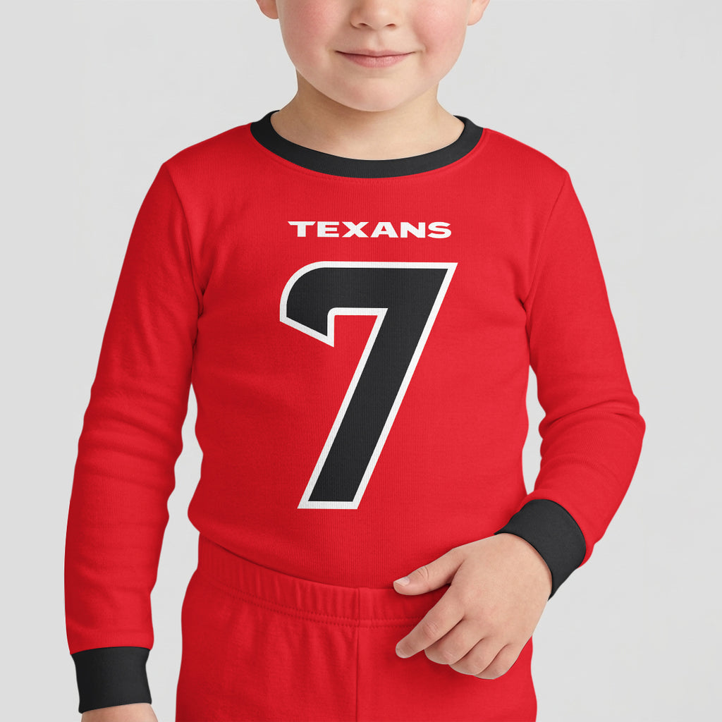 Houston Texans Football!! Inspired Bamboo Two Piece Long Sleeve Pajama Set