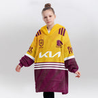 Brisbane Rugby Old School Blanket Hoodie