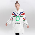 New Zealand 2026 Erin Clark 13 Away Unisex Blanket Hoodie