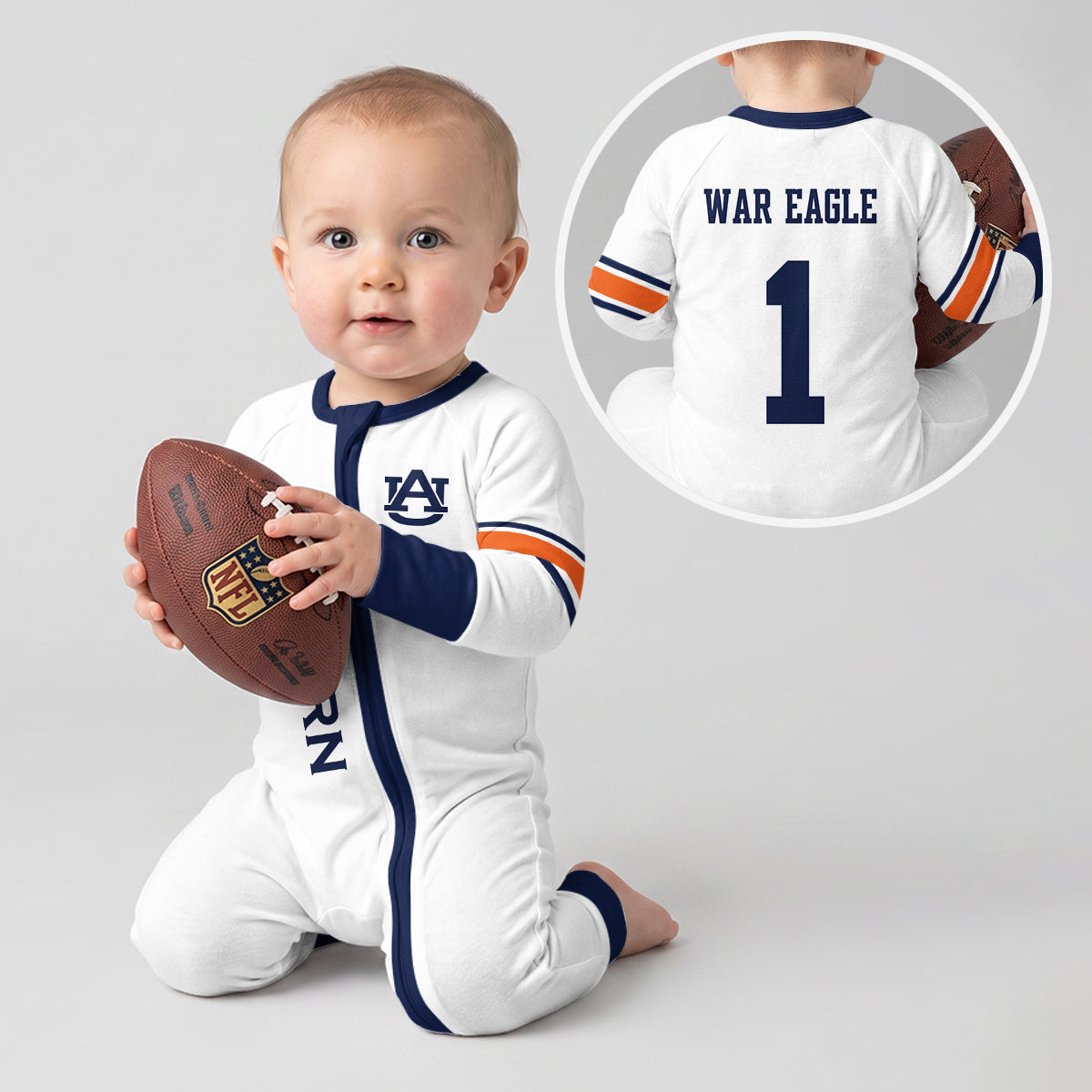 Auburn Tigers Football!! Inspired Bamboo Convertible Zippy