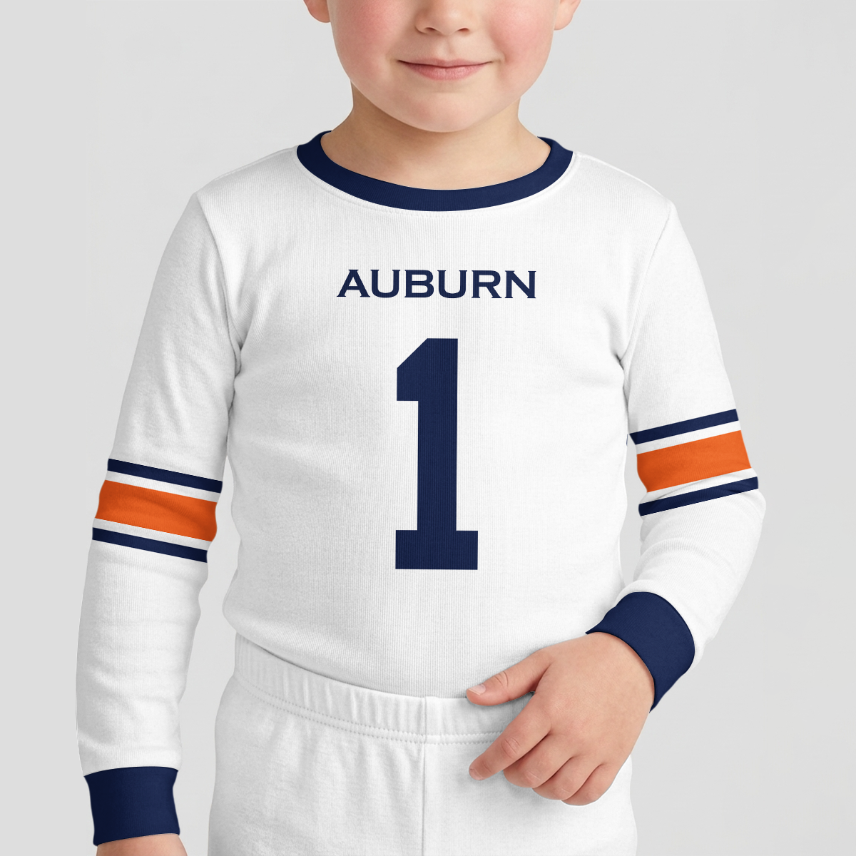 Auburn Tigers Football!! Inspired Bamboo Two Piece Long Sleeve Pajama Set