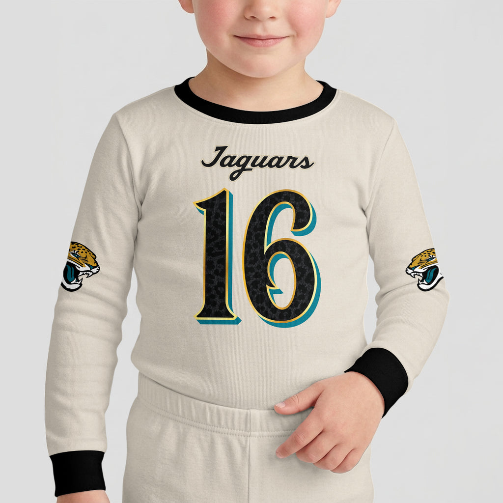 Jacksonville J. Football!! Inspired Bamboo Two Piece Long Sleeve Pajama Set