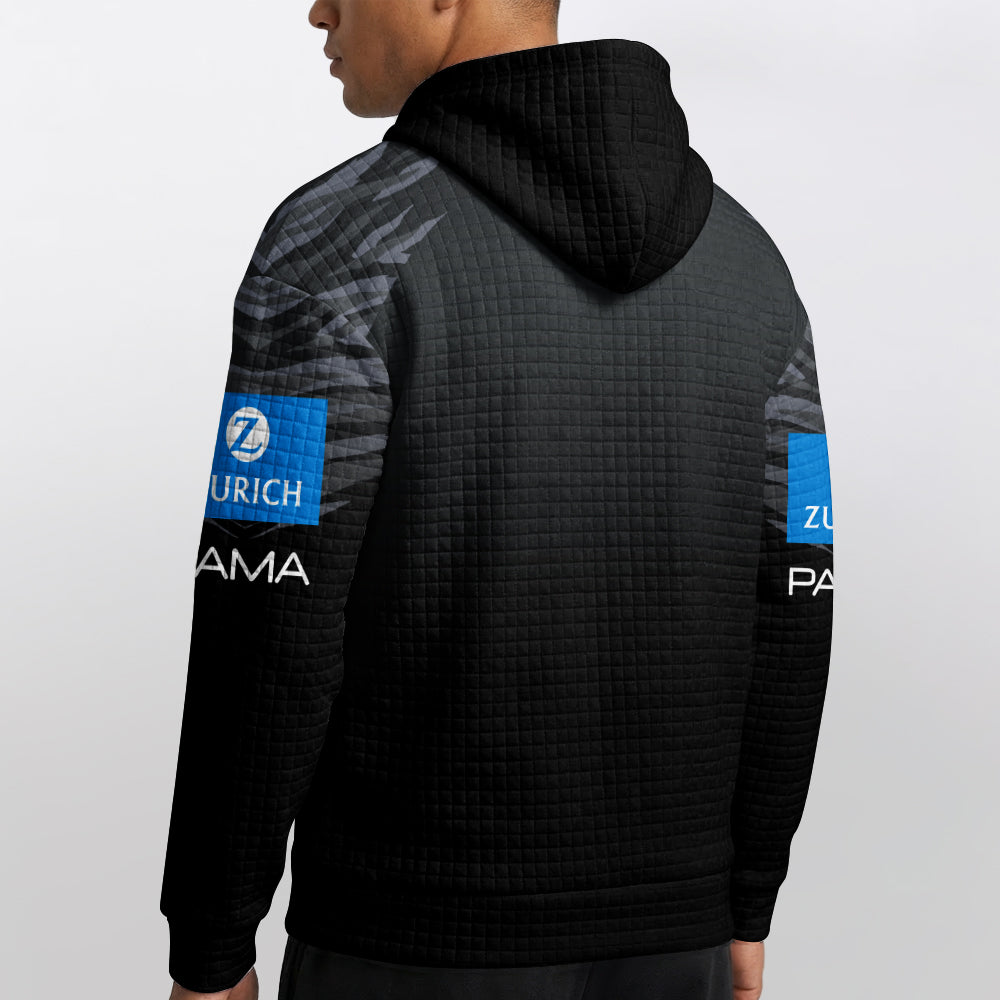 Wests Unisex Black Waffle Hoodie