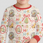 Christmas Bear and Friends Bamboo Two Piece Long Sleeve Pajama Set