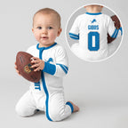 Detroit L. Football JG 0! Inspired Bamboo Two Piece Long Sleeve Pajama Set