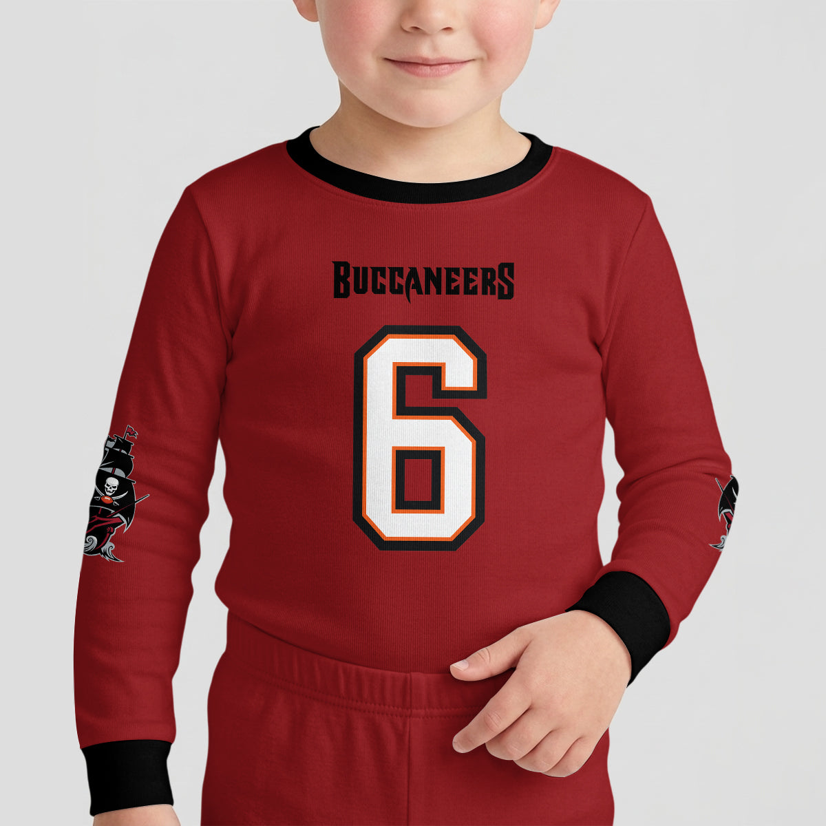 Tampa Bay Buccaneers Football!! Inspired Bamboo Two Piece Long Sleeve Pajama Set