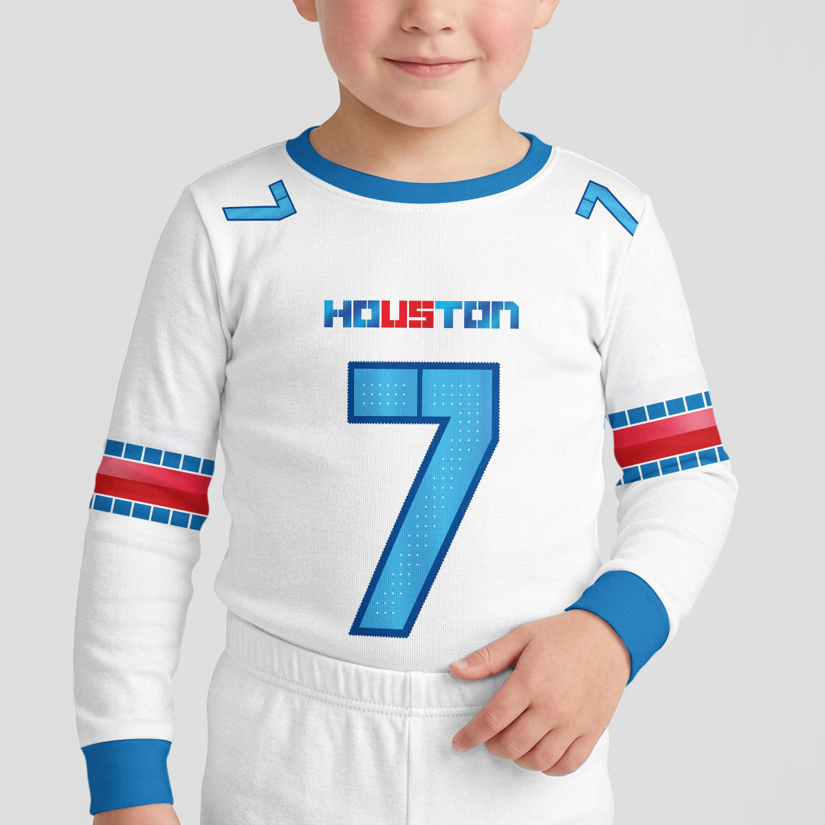 Houston T. Football!! Inspired Bamboo Two Piece Long Sleeve Pajama Set