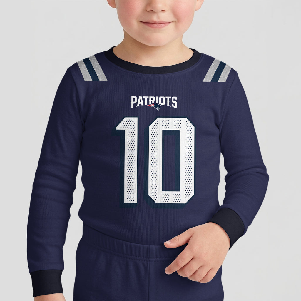NE Football! Inspired Bamboo Two Piece Long Sleeve Pajama Set