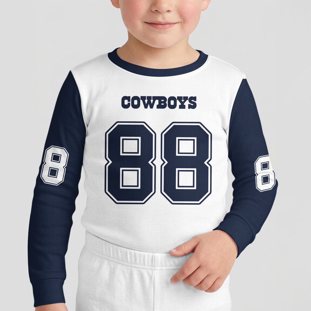Dallas C. Football CDLamb 88! Inspired Bamboo Two Piece Long Sleeve Pajama Set
