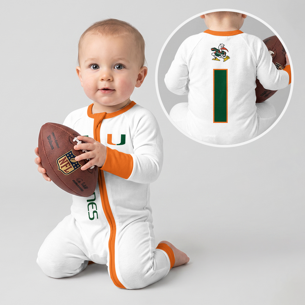 Miami Hurricanes Football!! Inspired Bamboo Convertible Zippy