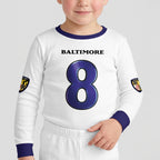 Baltimore RV Football JS 8! Inspired Bamboo Two Piece Long Sleeve Pajama Set