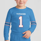Tennessee Titans Football!! Inspired Bamboo Two Piece Long Sleeve Pajama Set