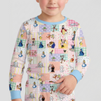 Preppy Magical Wonderland  Bamboo Two Piece Long Sleeve Pajama Set