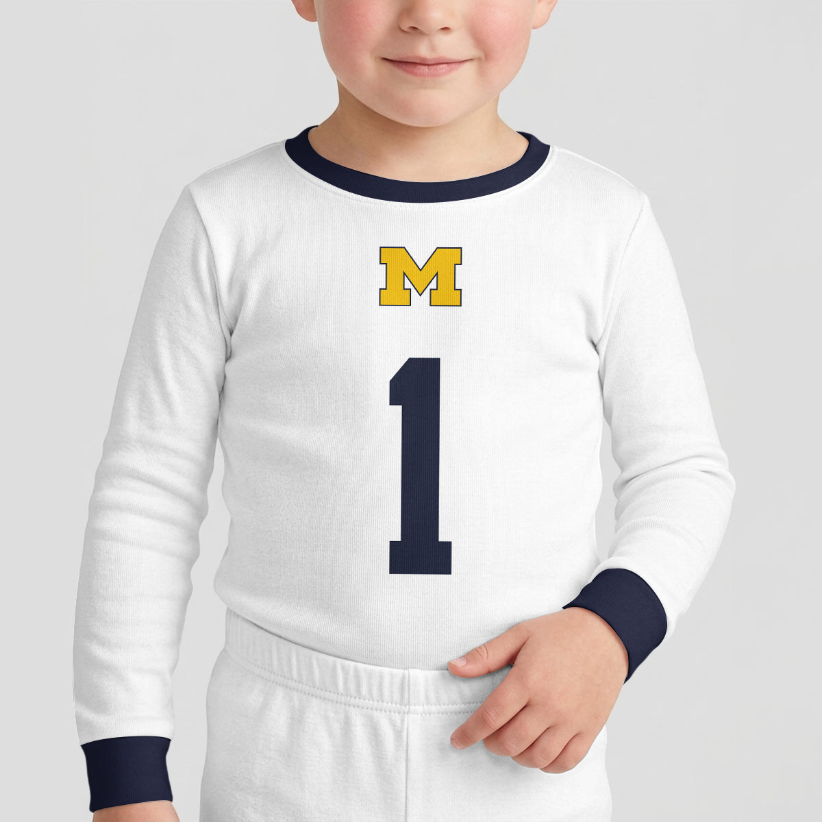 Michigan Wolverines Football!! Inspired Bamboo Two Piece Long Sleeve Pajama Set