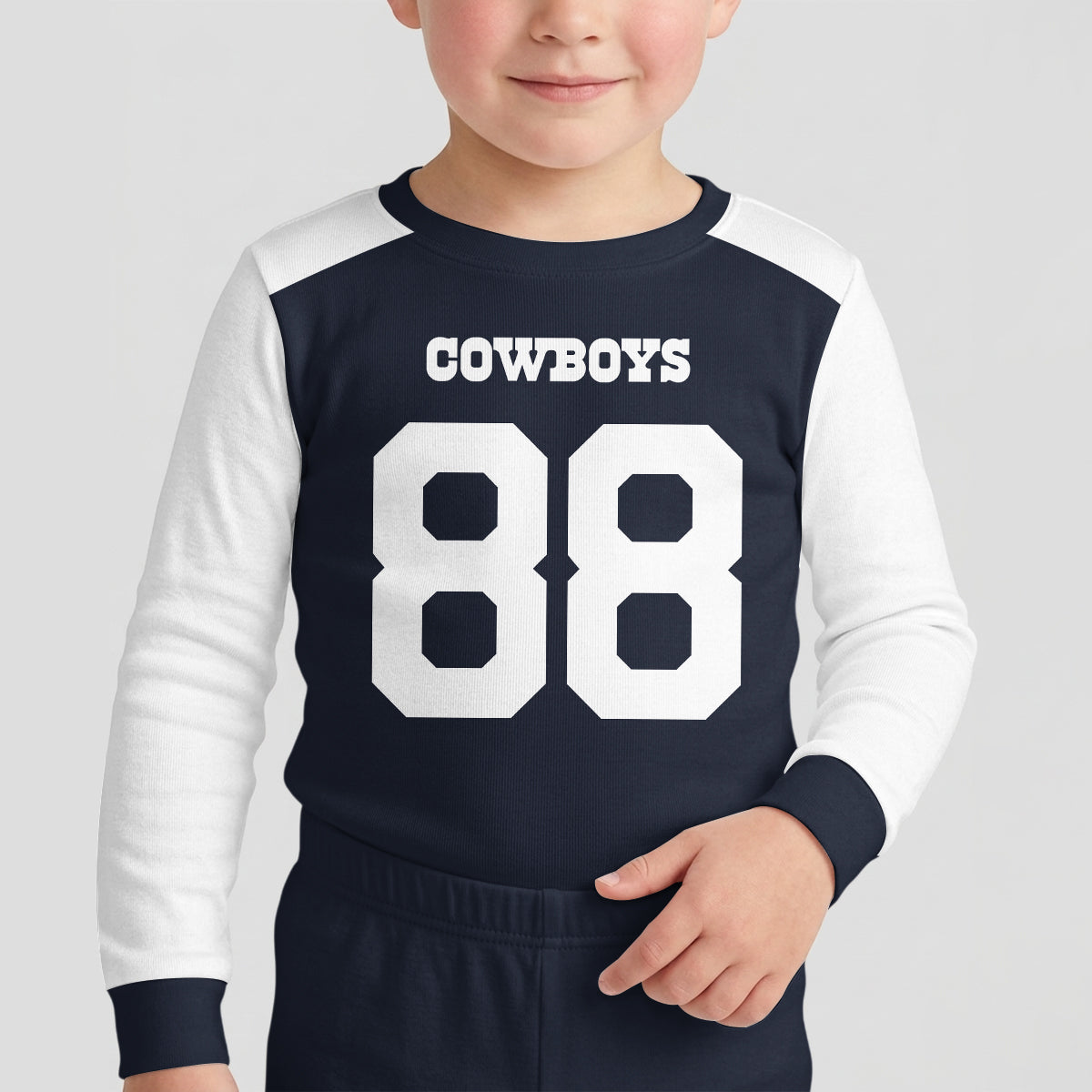 Dallas C. Football CDLamb 88! Inspired Bamboo Two Piece Long Sleeve Pajama Set