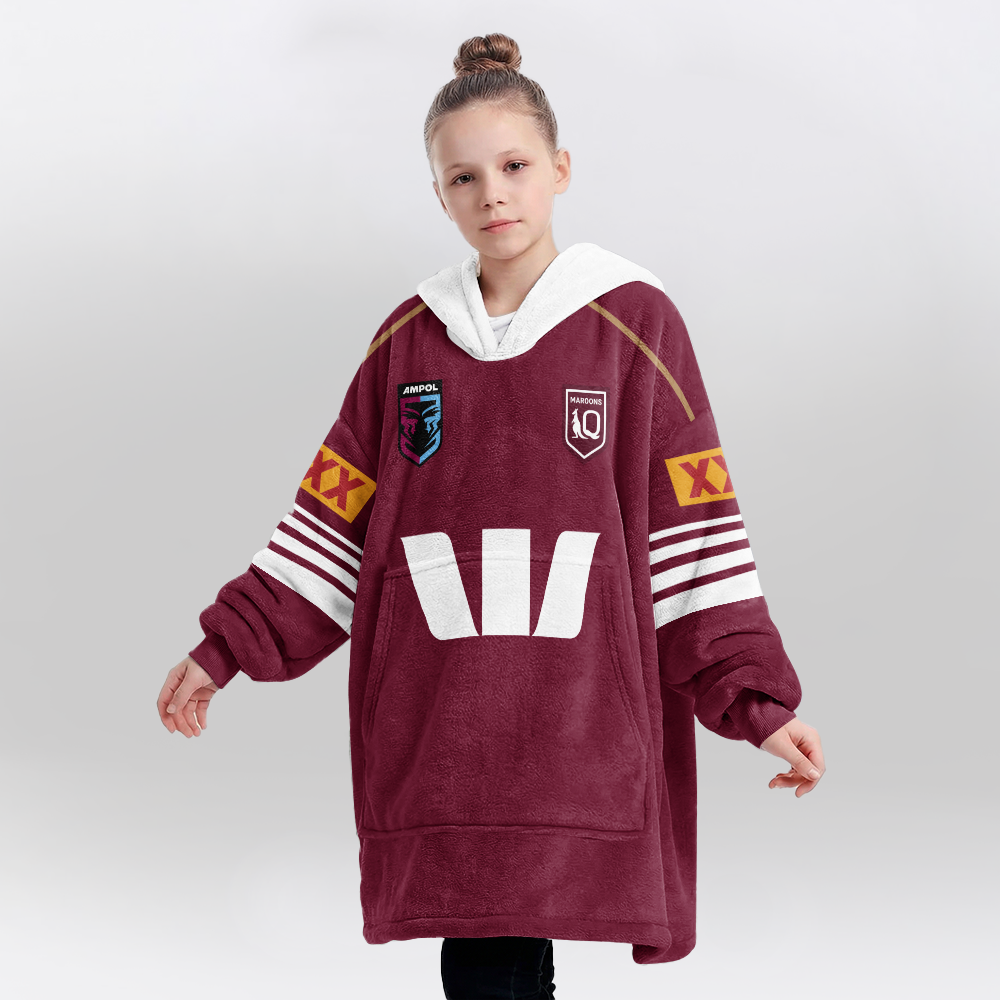 Queensland Rugby Ponga 2026 Blanket Hoodie