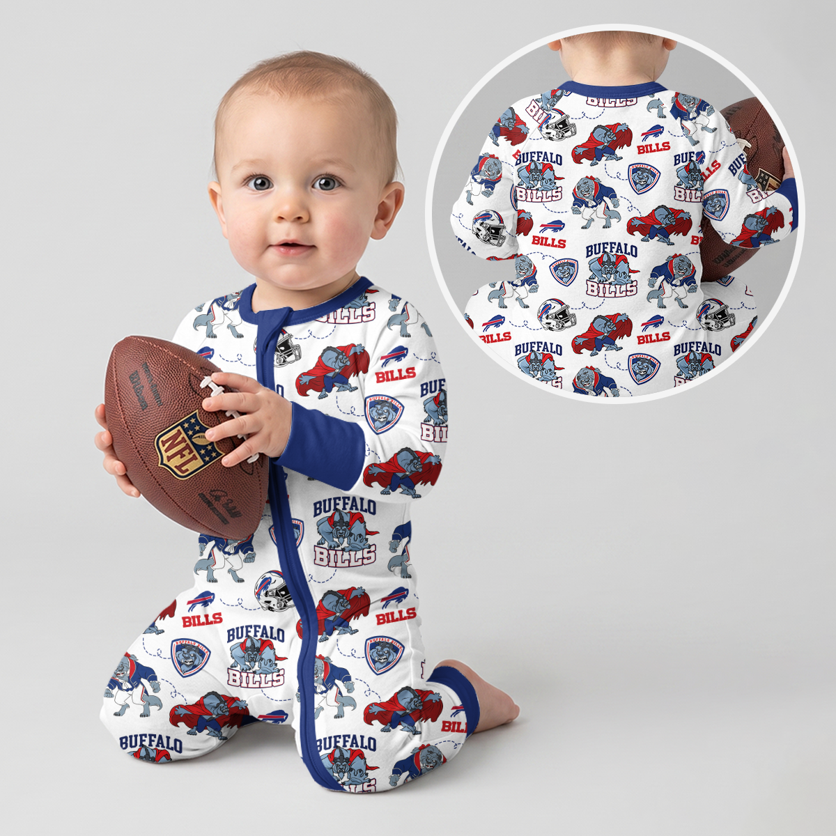 Bills Football x Beast Inspired Bamboo Convertible Zippy