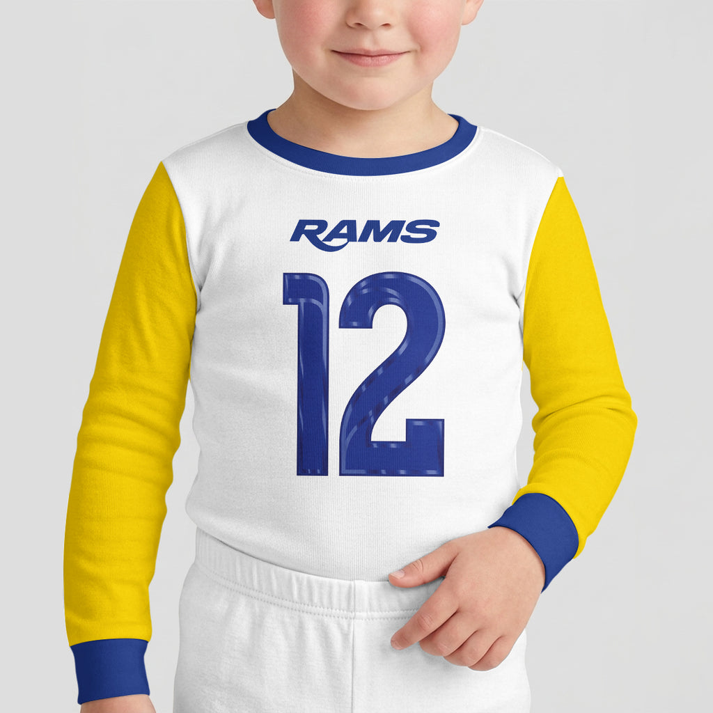 LA Rams Football!! Inspired Bamboo Two Piece Long Sleeve Pajama Set
