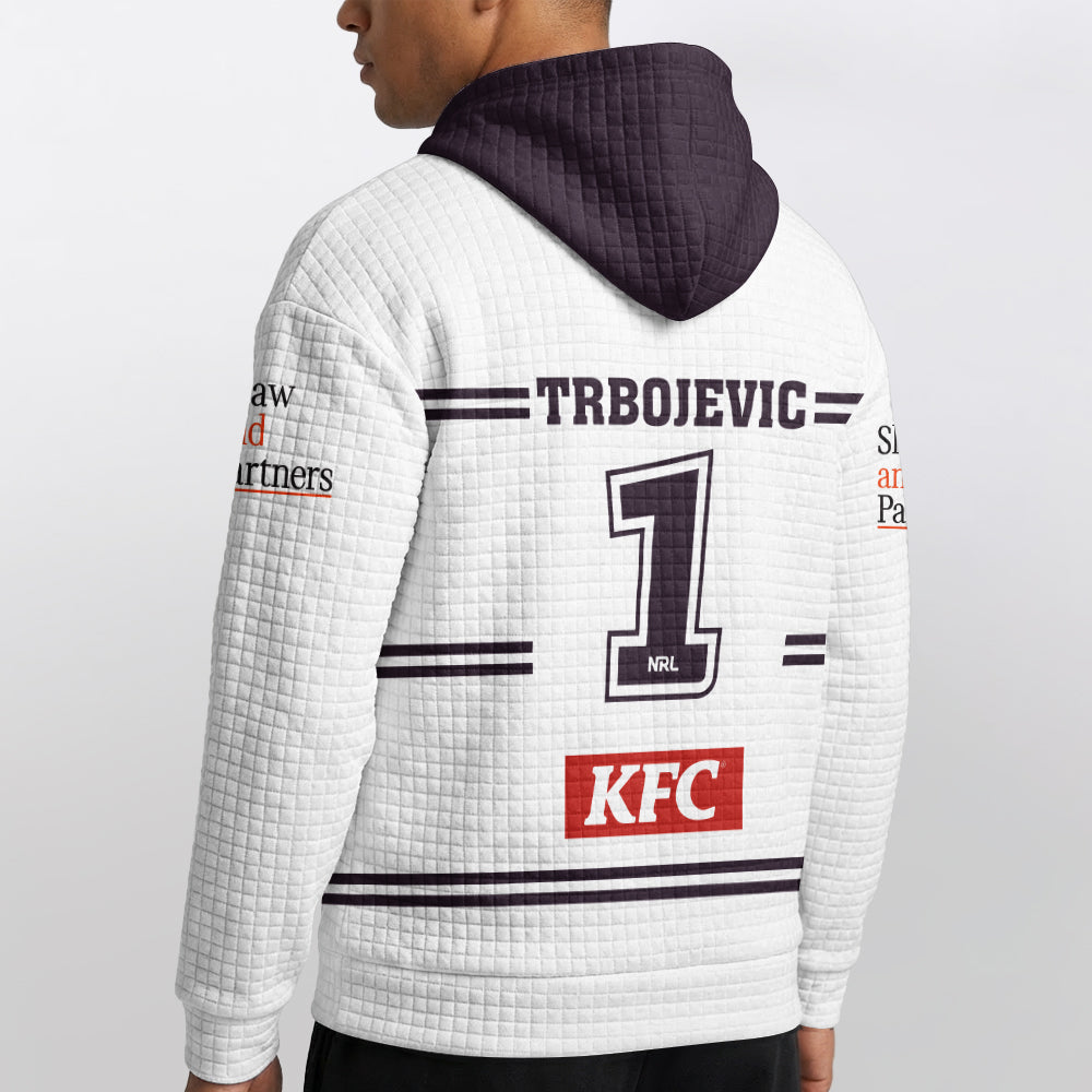 Manly Warringah Trbojevic 1 Away Waffle Hoodie