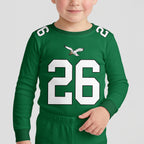 Eagles Football Barkley 26! Inspired Bamboo Two Piece Long Sleeve Pajama Set