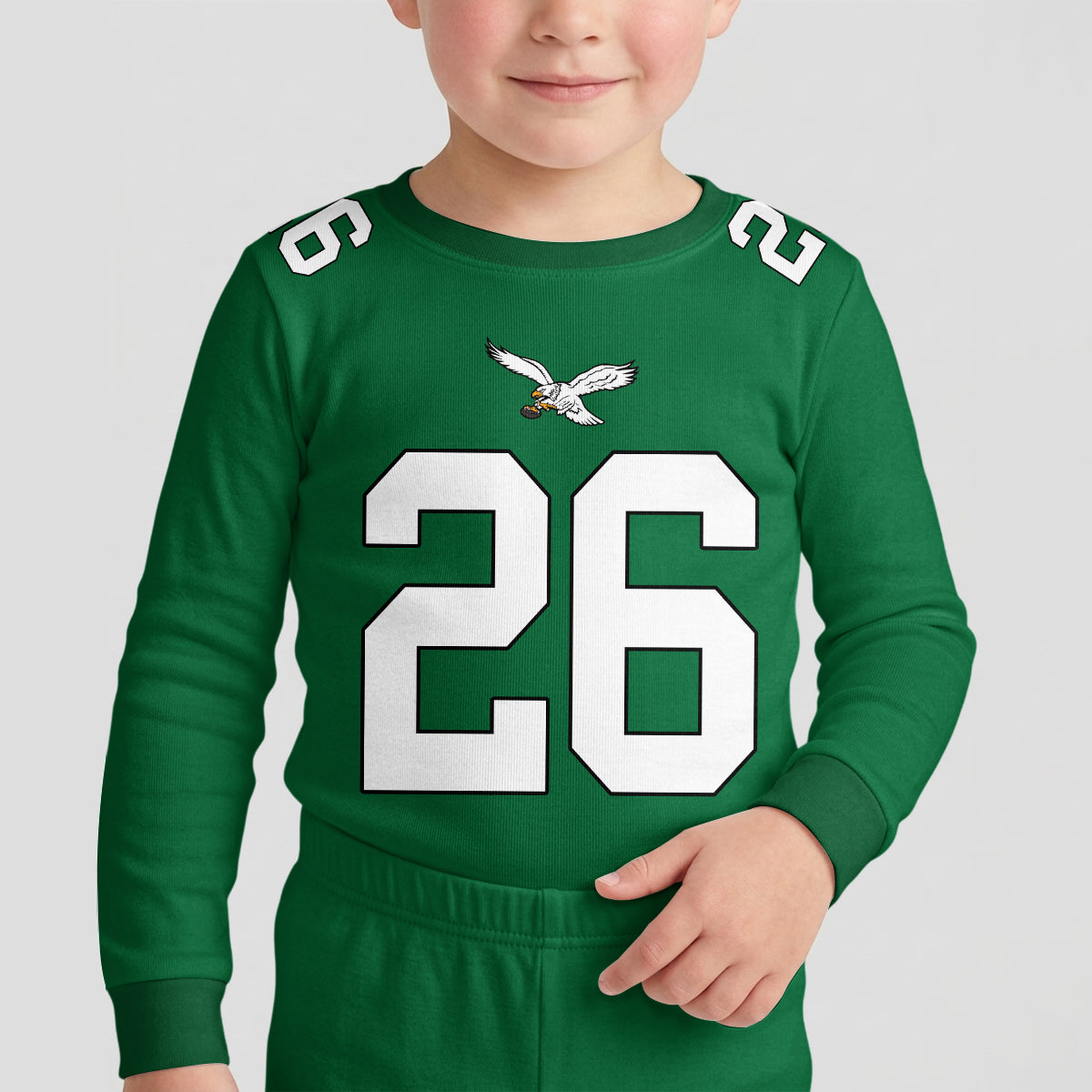 Eagles Football Barkley 26! Inspired Bamboo Two Piece Long Sleeve Pajama Set